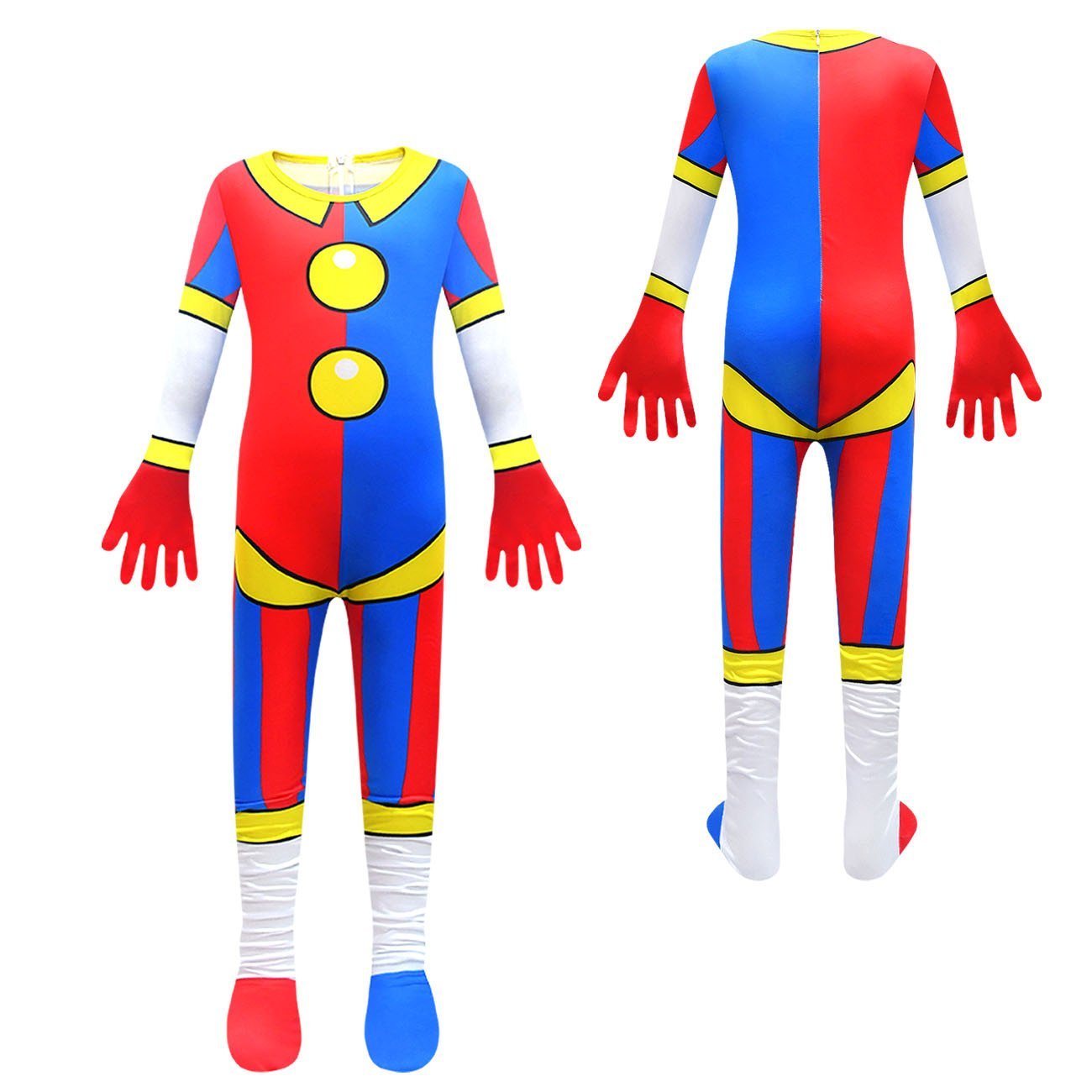 BuyPomni The Amazing Digital Circus Jumpsuit Cosplay Costumes For Kids Now Cheaper With 3 - 5 Days Ship - PajamasBuy