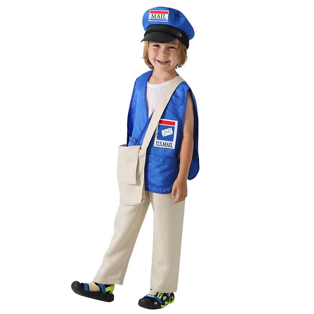 Postman Courier Uniform Kids Party Suit Cosplay Costumes Halloween - Pajamasbuy