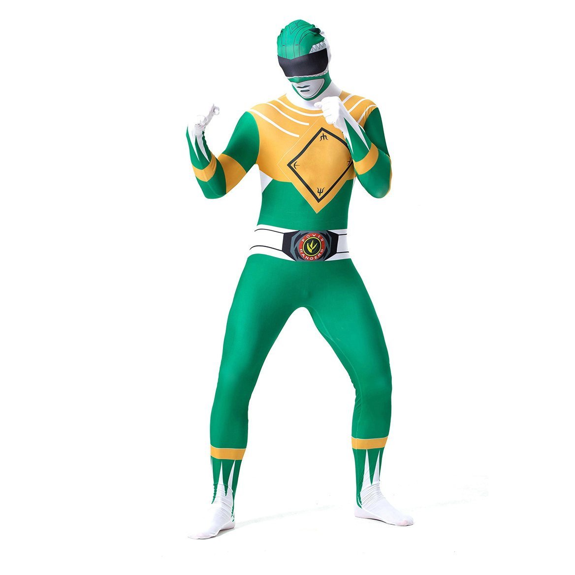 BuyPower Ranger Zentai Bodysuit Halloween Cosplay Costume Now Cheaper With 3 - 5 Days Ship - PajamasBuy