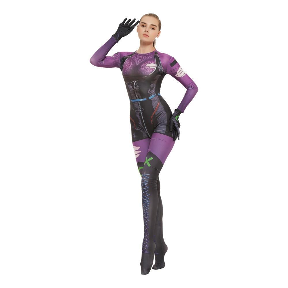 Punchline Alexis Kaye Cosplay Jumpsuit Joker's New Girlfriend Costume - Pajamasbuy