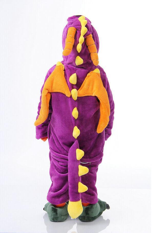 BuyPurple Spyro The Dragon Kids Kigurumi Onesies Hoodie Pajamas Now Cheaper With 3 - 5 Days Ship - PajamasBuy