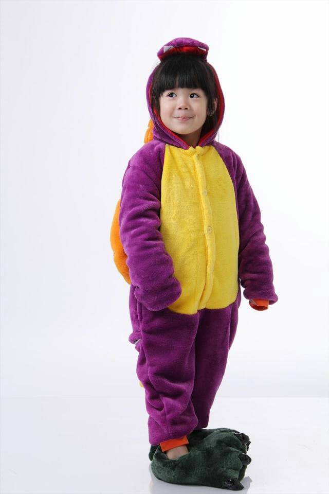 BuyPurple Spyro The Dragon Kids Kigurumi Onesies Hoodie Pajamas Now Cheaper With 3 - 5 Days Ship - PajamasBuy