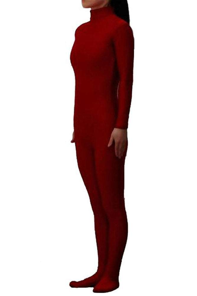 BuyPurplish Red Headless Bodysuit Spandex Zentai Catsuit Costume Now Cheaper With 3 - 5 Days Ship - PajamasBuy