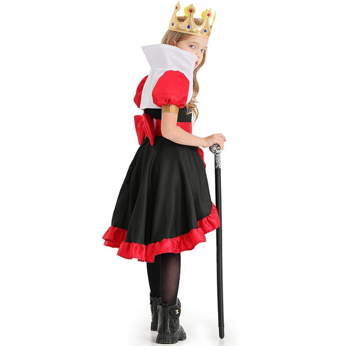 Queen of Hearts Outfits Halloween Carnival Suit Cosplay Costume For Kids - Pajamasbuy