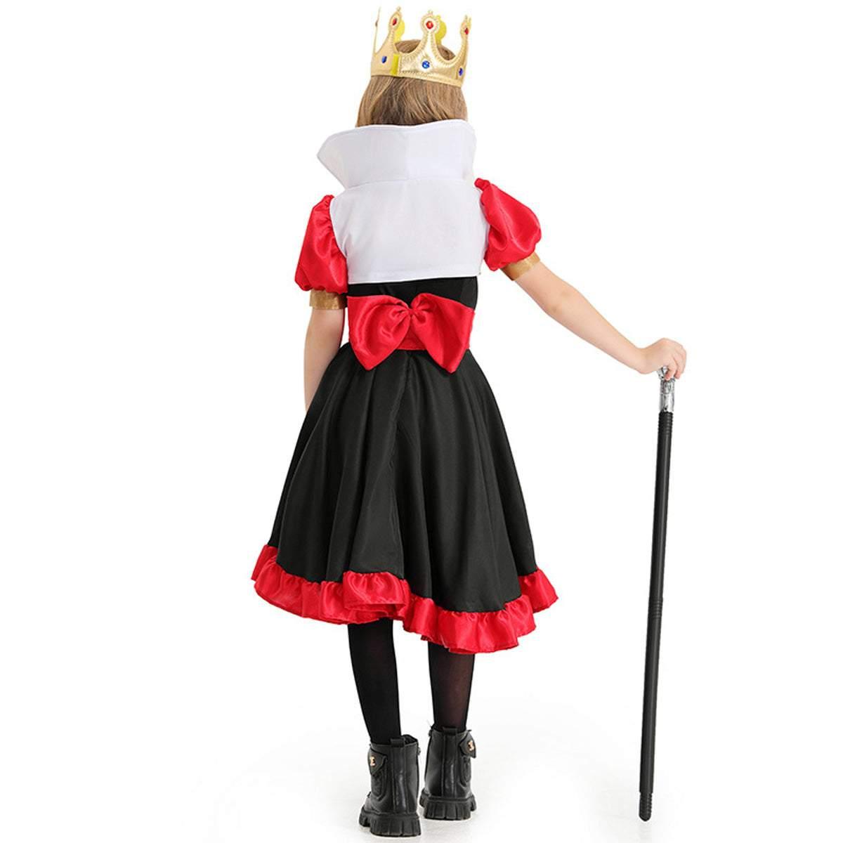 Queen of Hearts Outfits Halloween Carnival Suit Cosplay Costume For Kids - Pajamasbuy