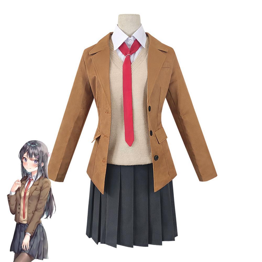 BuyRascal Does Not Dream of Bunny Girl Senpai Sakura Cosplay Costume Anime Halloween Uniform Outfit Set Dress Up For Women Now Cheaper With 3 - 5 Days Ship - PajamasBuy