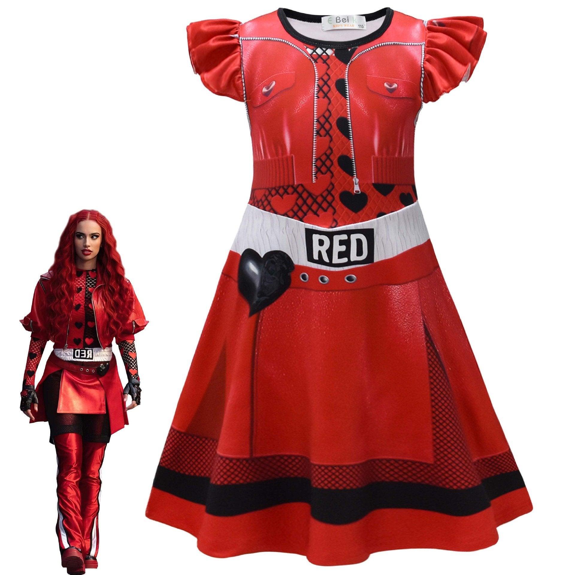 Red from Descendants 4 Queen of Hearts Costume Dresses - Pajamasbuy