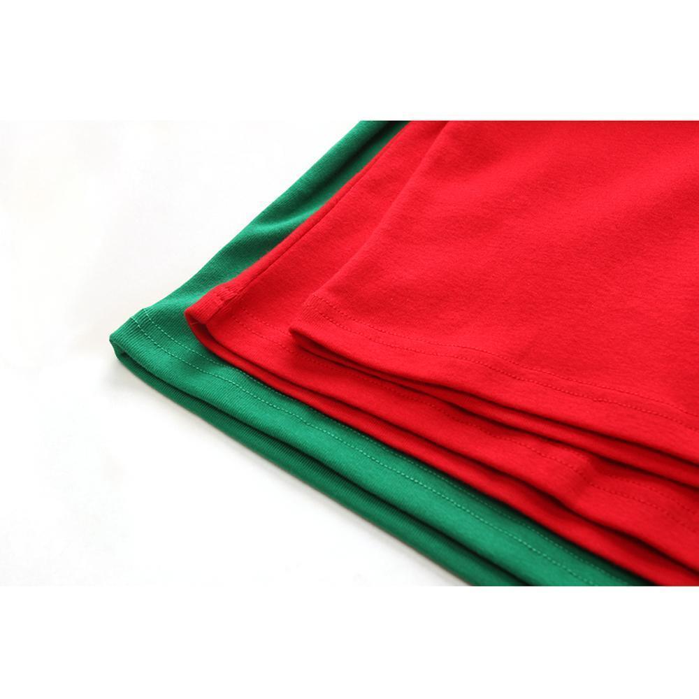 Red Green Christmas Kids Sleepwear Stripes Top Pants Pajamas Set - Pajamasbuy