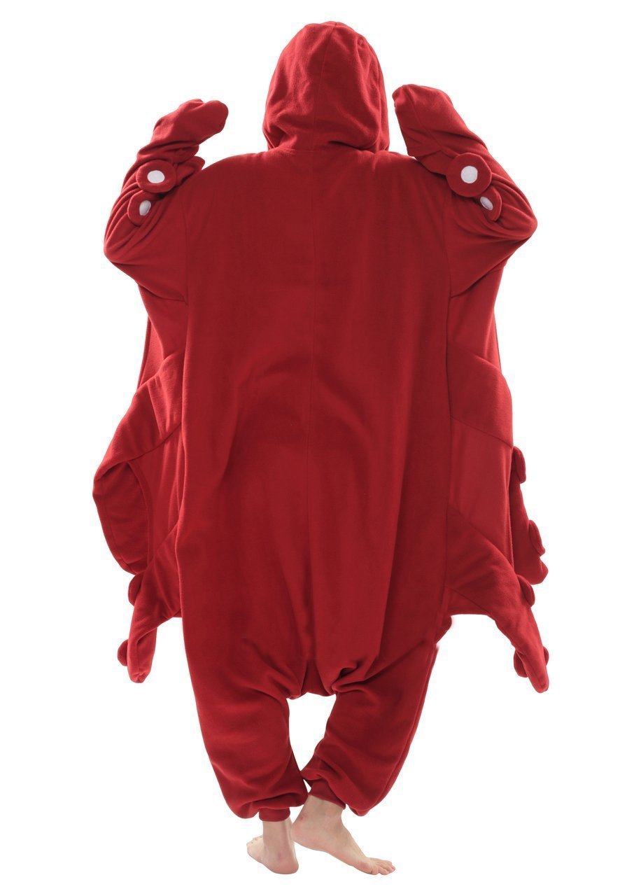 BuyRed Octopus Animal Kigurumi Onesies Pajamas Costume Now Cheaper With 3 - 5 Days Ship - PajamasBuy