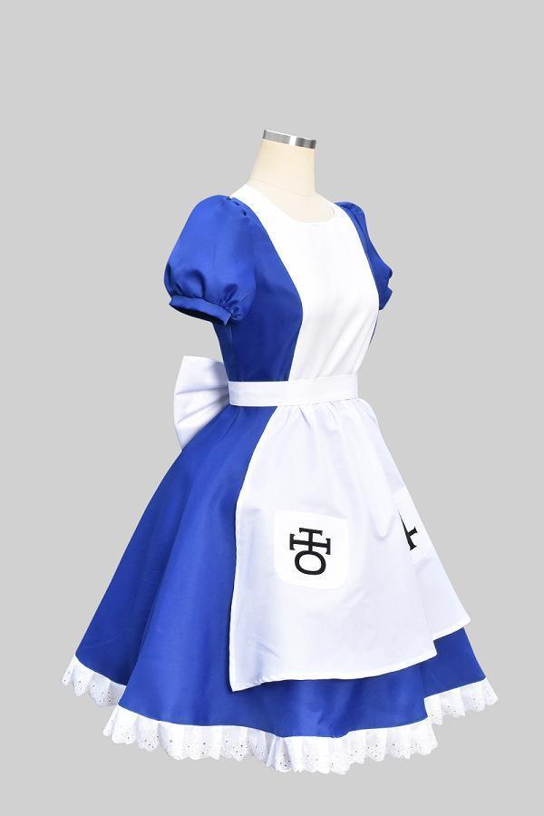 Returns Alice Cosplay Costume Maid Dress Halloween Carnival Blue Outfits Dresses For Women - Pajamasbuy