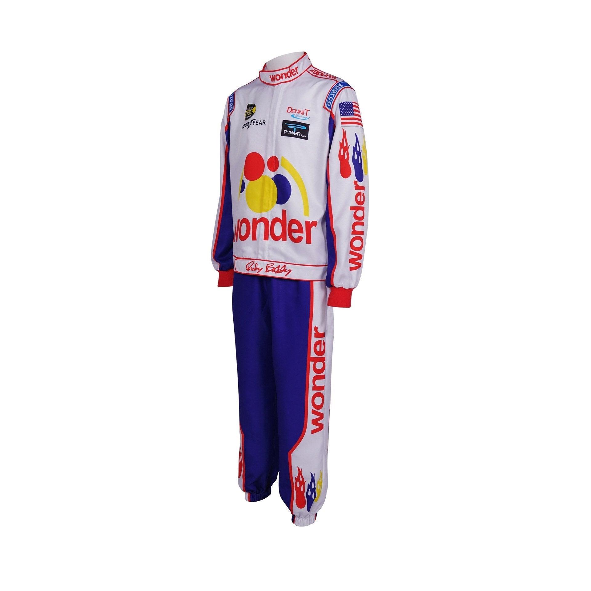 Ricky Bobby Nascar Cosplay Costume Talladega Nights Wonder Bread Racing Apparel - Pajamasbuy