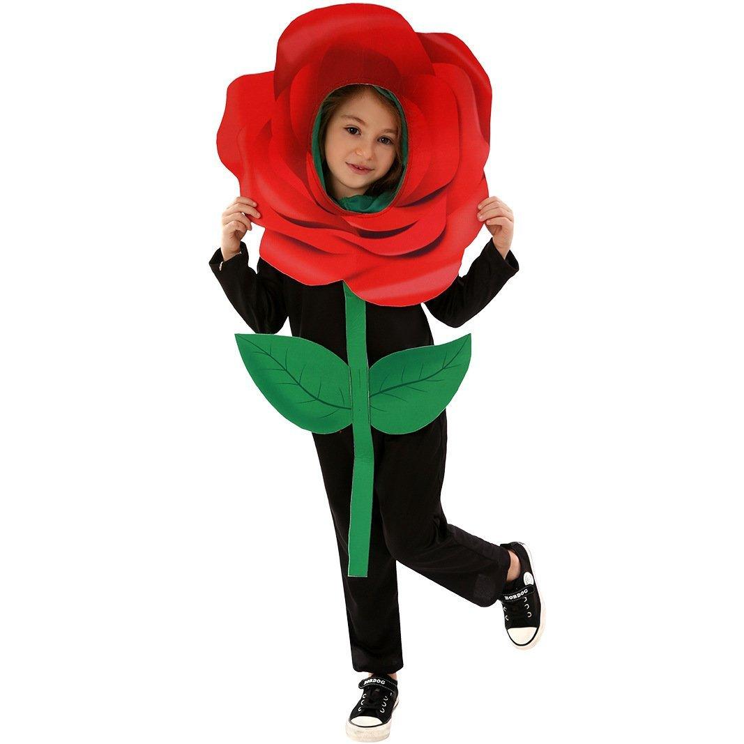 Rose Flower Children's Day Kids Jumpsuit Stage Party Cosplay Costumes - Pajamasbuy