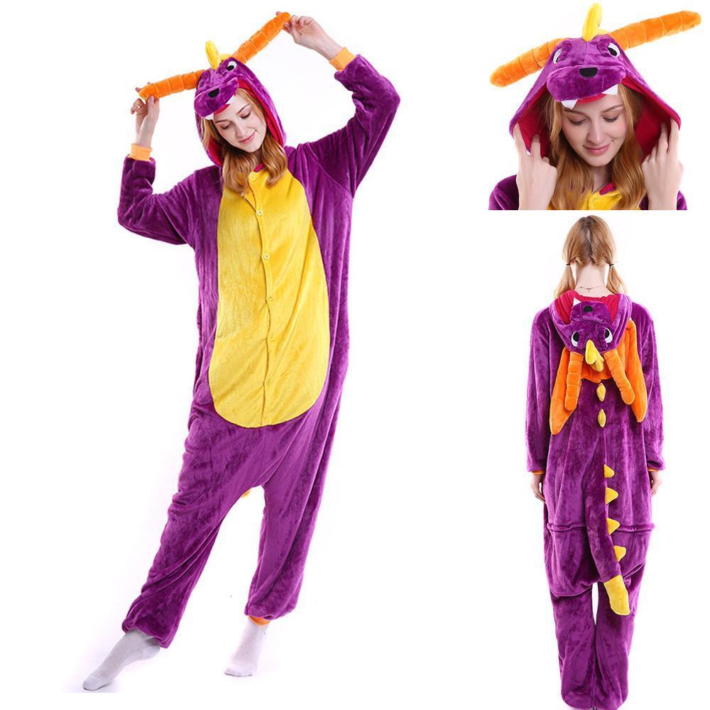 BuyRoyal Dragon Spyro Onesie Hoodie Costume Kigurumi Pajamas Now Cheaper With 3 - 5 Days Ship - PajamasBuy