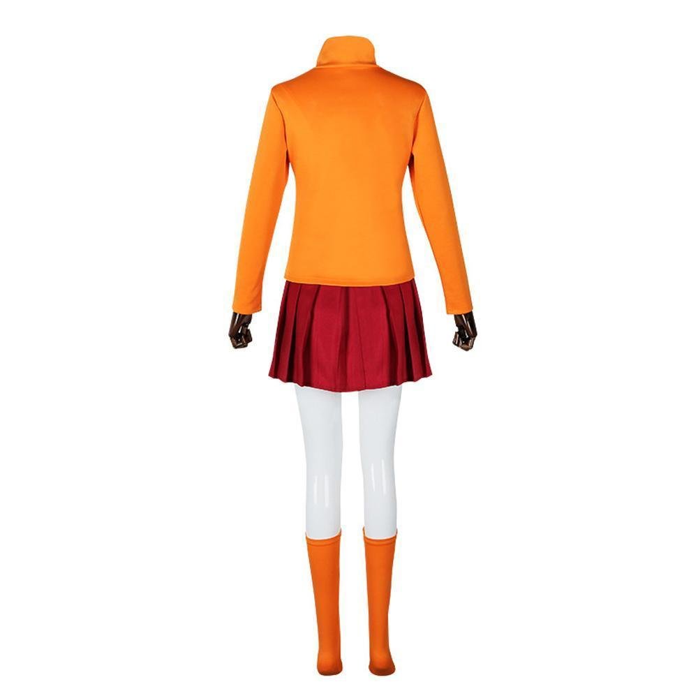 BuyScooby - Doo Velma Cosplay Costumes Cartoon Halloween Suit Outfit Sets Dress Up Uniform For Women Now Cheaper With 3 - 5 Days Ship - PajamasBuy