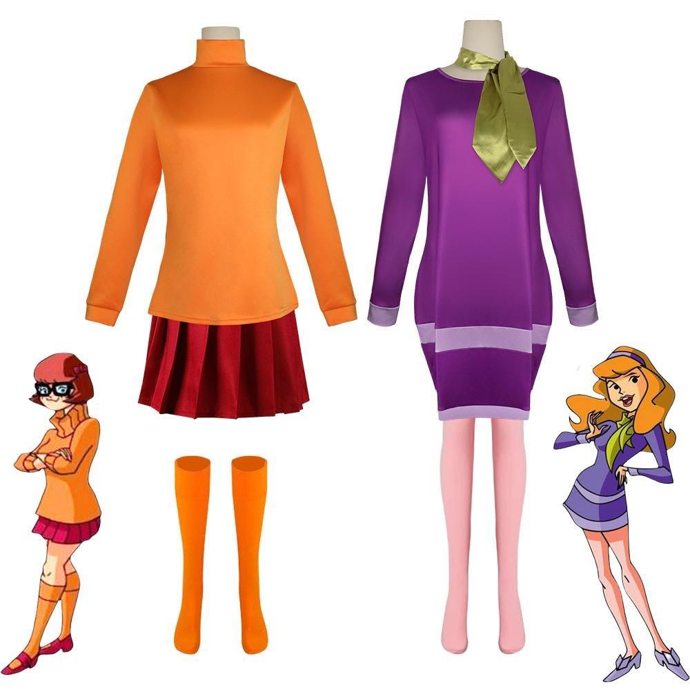 Scooby DooVelma daphne costume cosplay Halloween - Pajamasbuy