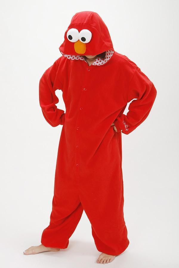 Seame Street ELMO Onesie Hoodie Costume Kigurumi Pajamas - Pajamasbuy