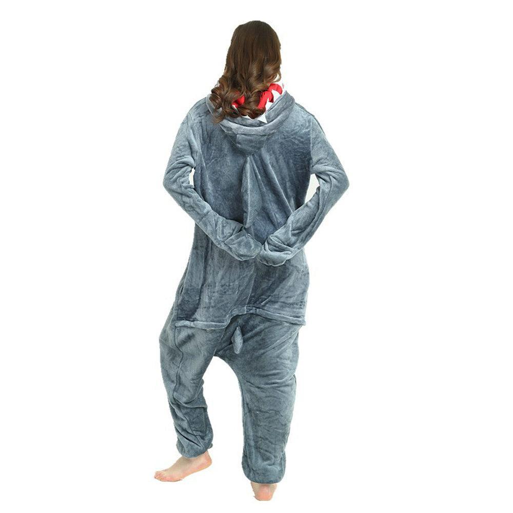 BuyShark Kigurumi Onesies Pajamas Adult Costumes Now Cheaper With 3 - 5 Days Ship - PajamasBuy