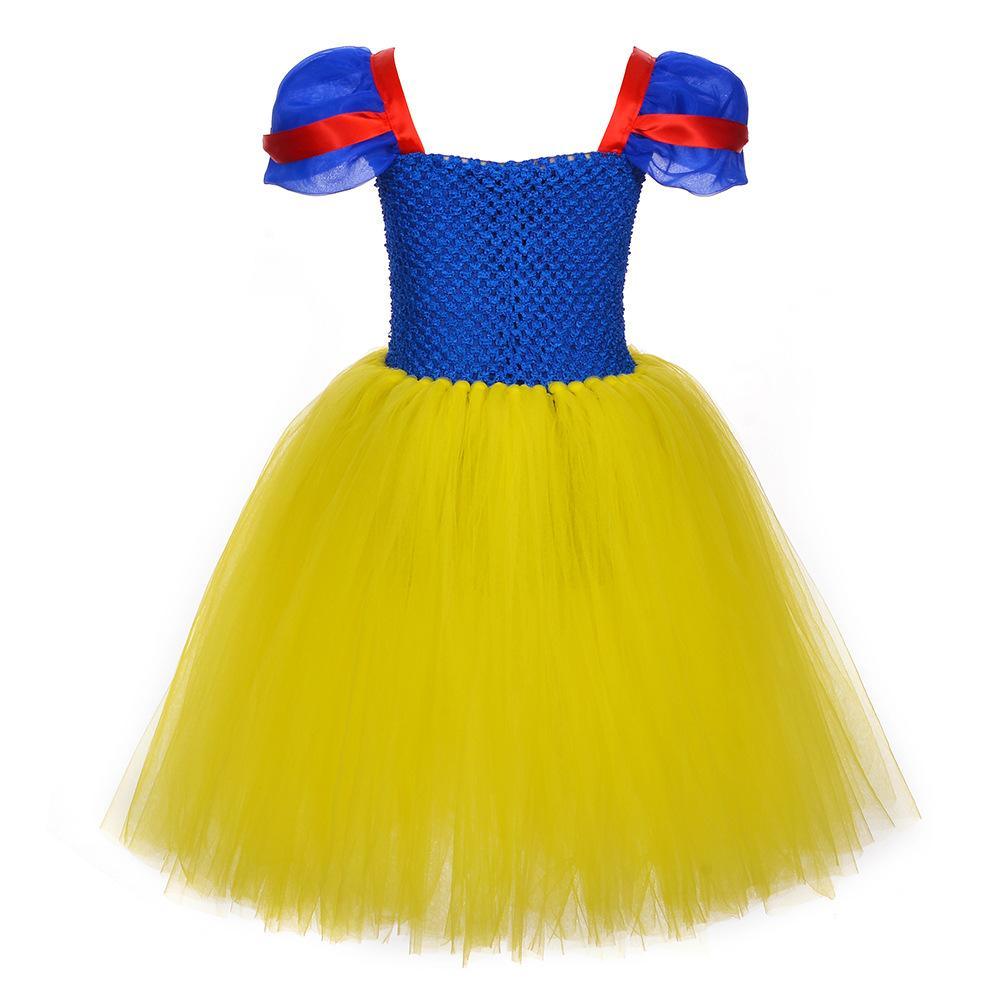 Snow White Princess Costume Kids Girls Cosplay Party Tutu Cake Dress Halloween Outfit - Pajamasbuy