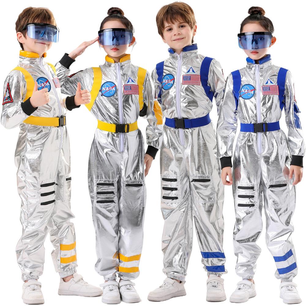 BuySpace Suit Astronaut Couples Costume Carnival Halloween For Kids Girls Boys Now Cheaper With 3 - 5 Days Ship - PajamasBuy