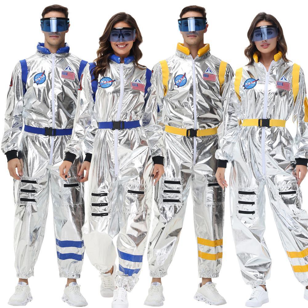 Space Suit Astronaut Couples Costume Carnival Halloween For Women Men - Pajamasbuy