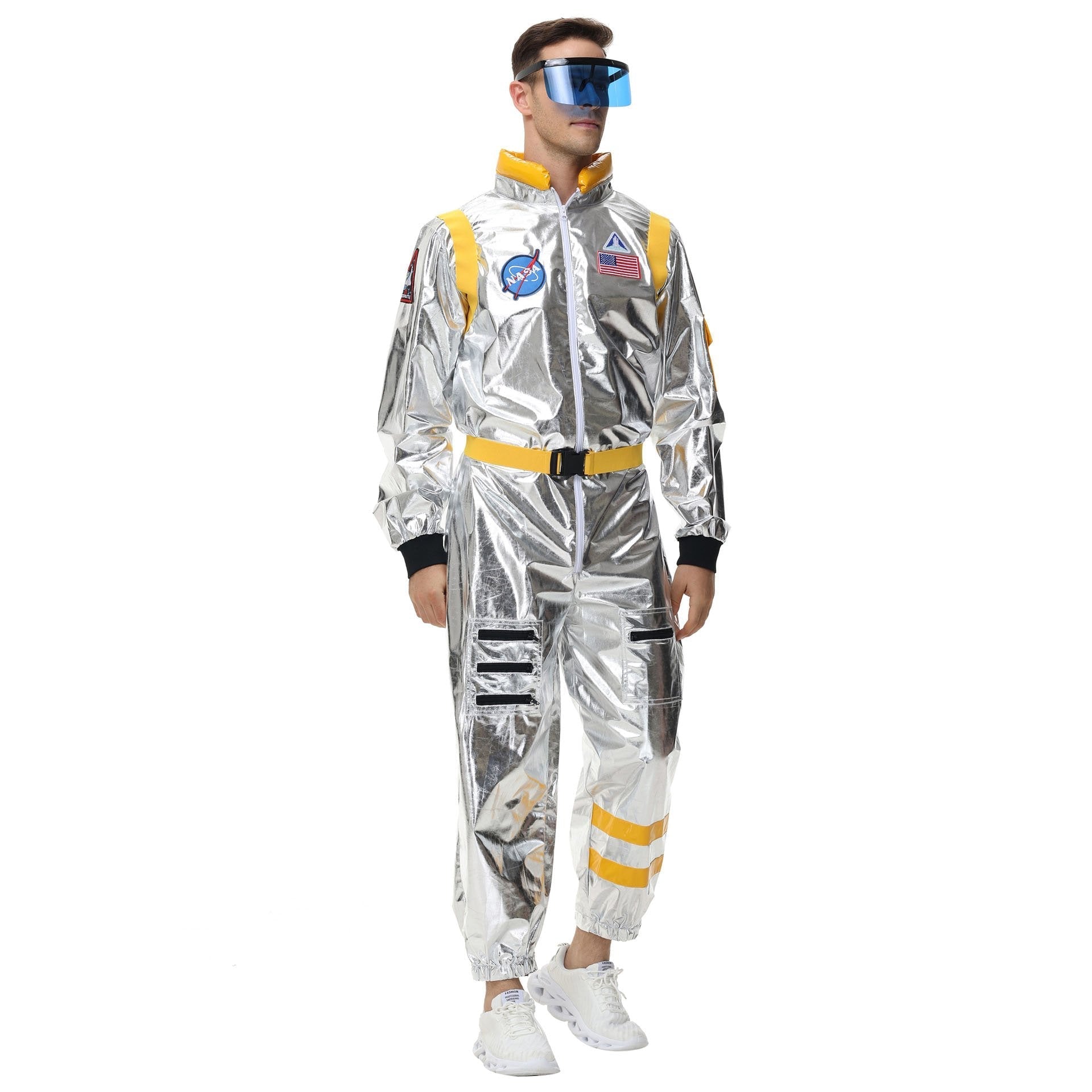 BuySpace Suit Astronaut Couples Costume Carnival Halloween For Women Men Now Cheaper With 3 - 5 Days Ship - PajamasBuy