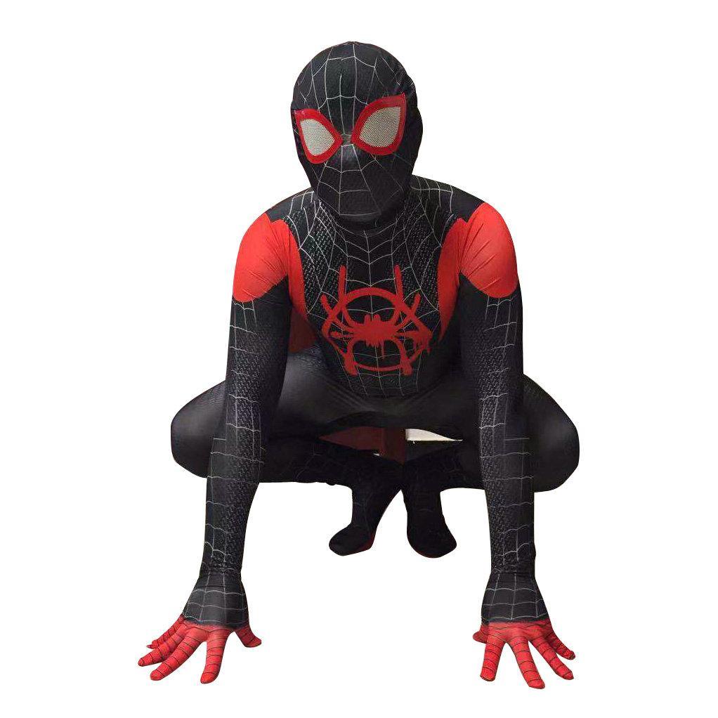 BuySpider man Into The Spider - Verse Bodysuit Miles Morales Costume Adult Kids Now Cheaper With 3 - 5 Days Ship - PajamasBuy