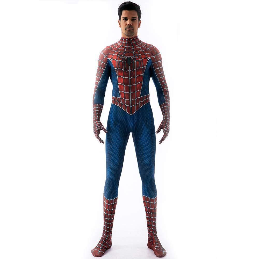 Spider - Man Tony Costume Cosplay Jumpsuit Superhero Bodysuit Tights Halloween - Pajamasbuy