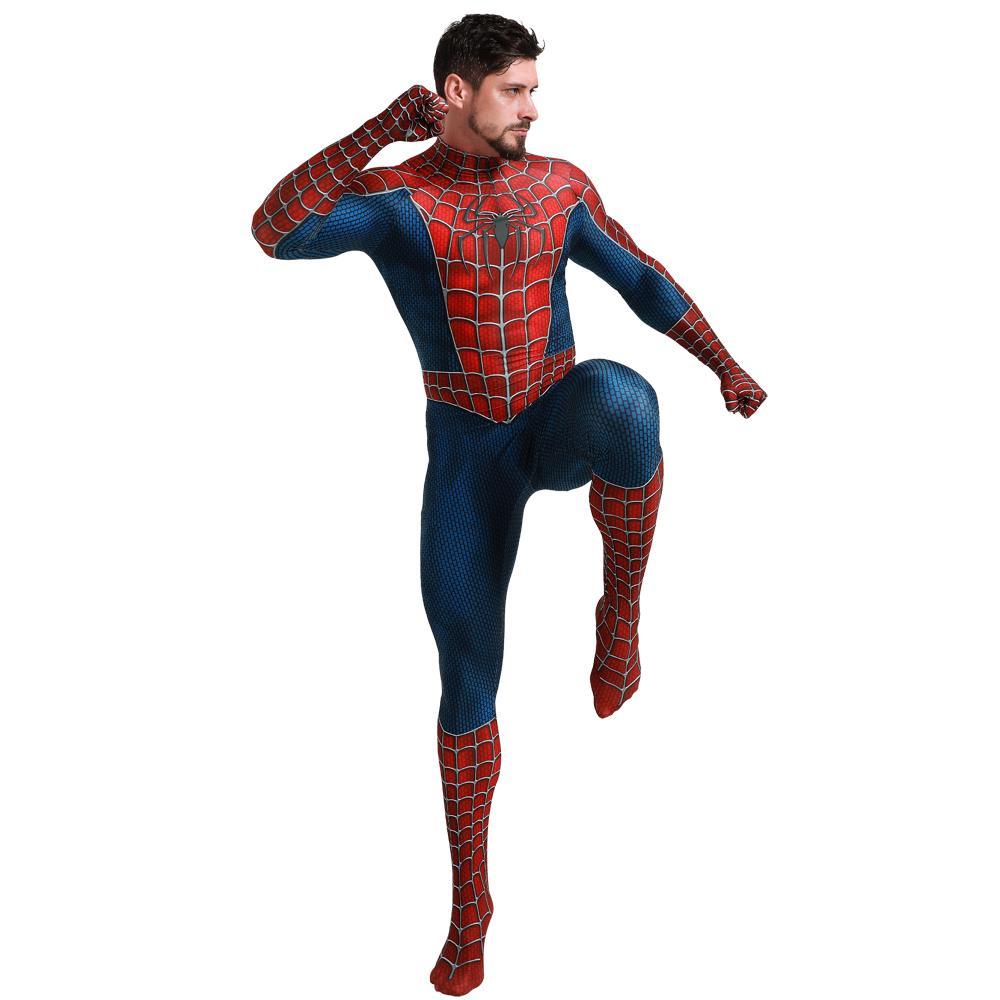 BuySpider - Man Tony Halloween Cosplay Costume Zentai Jumpsuit Now Cheaper With 3 - 5 Days Ship - PajamasBuy