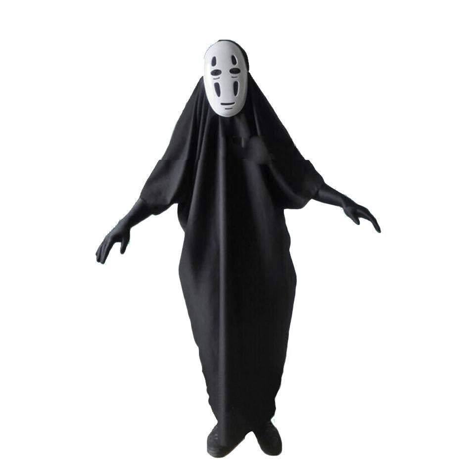 Spirited Away No Face Man Cosplay Costumes Set With Mask And Gloves - Pajamasbuy