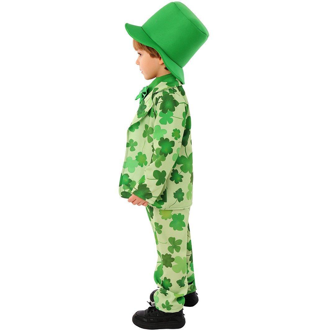 St. Patrick's Day Four Leaf Clover Kids Party Suit Cosplay Costumes - Pajamasbuy