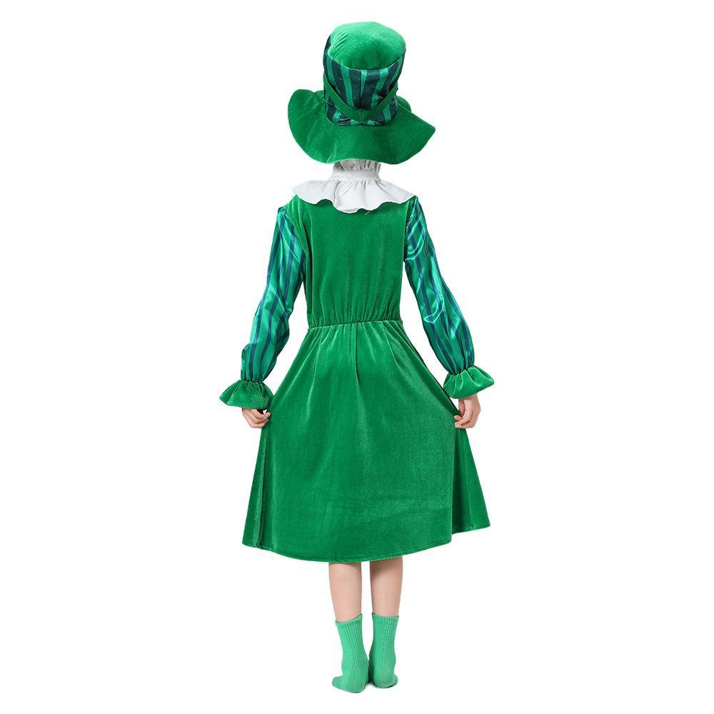 St Patrick's Day Kids Green Dress Party Cosplay Costume Carnival Suit - Pajamasbuy