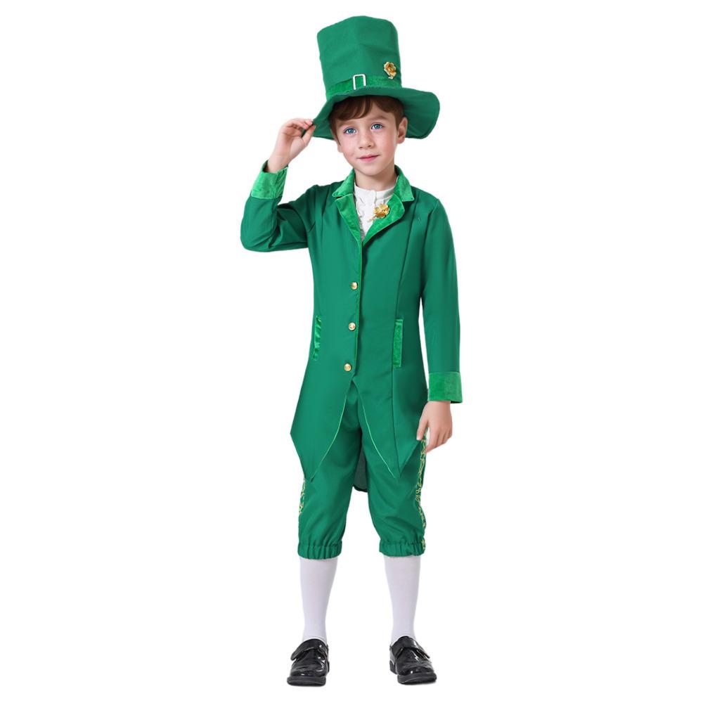 BuySt Patrick's Day Kids Green Dress Party Cosplay Costume Carnival Suit Now Cheaper With 3 - 5 Days Ship - PajamasBuy