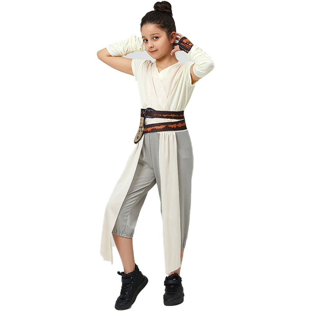 BuyStar Wars The Force Awakens Rey Kids Cosplay Costume Outfits Carnival Suit Now Cheaper With 3 - 5 Days Ship - PajamasBuy