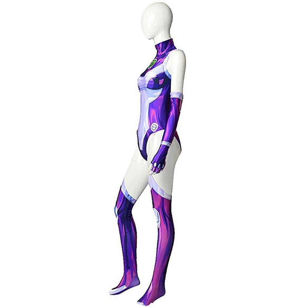 Starfire Halloween Jumpsuit Carnival Suit Zentai Cosplay Costume For Adults - Pajamasbuy