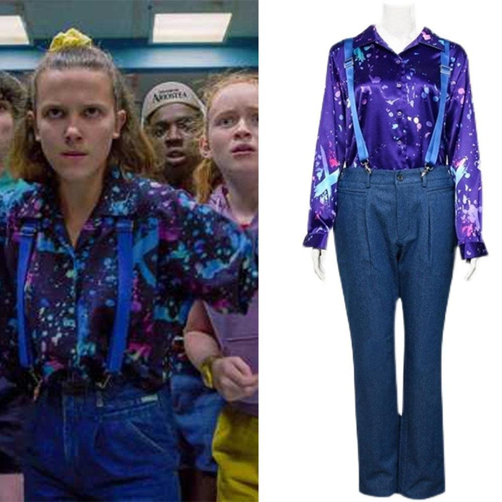 BuyStranger Things Season 3 Eleven Cosplay Costume Adult Now Cheaper With 3 - 5 Days Ship - PajamasBuy