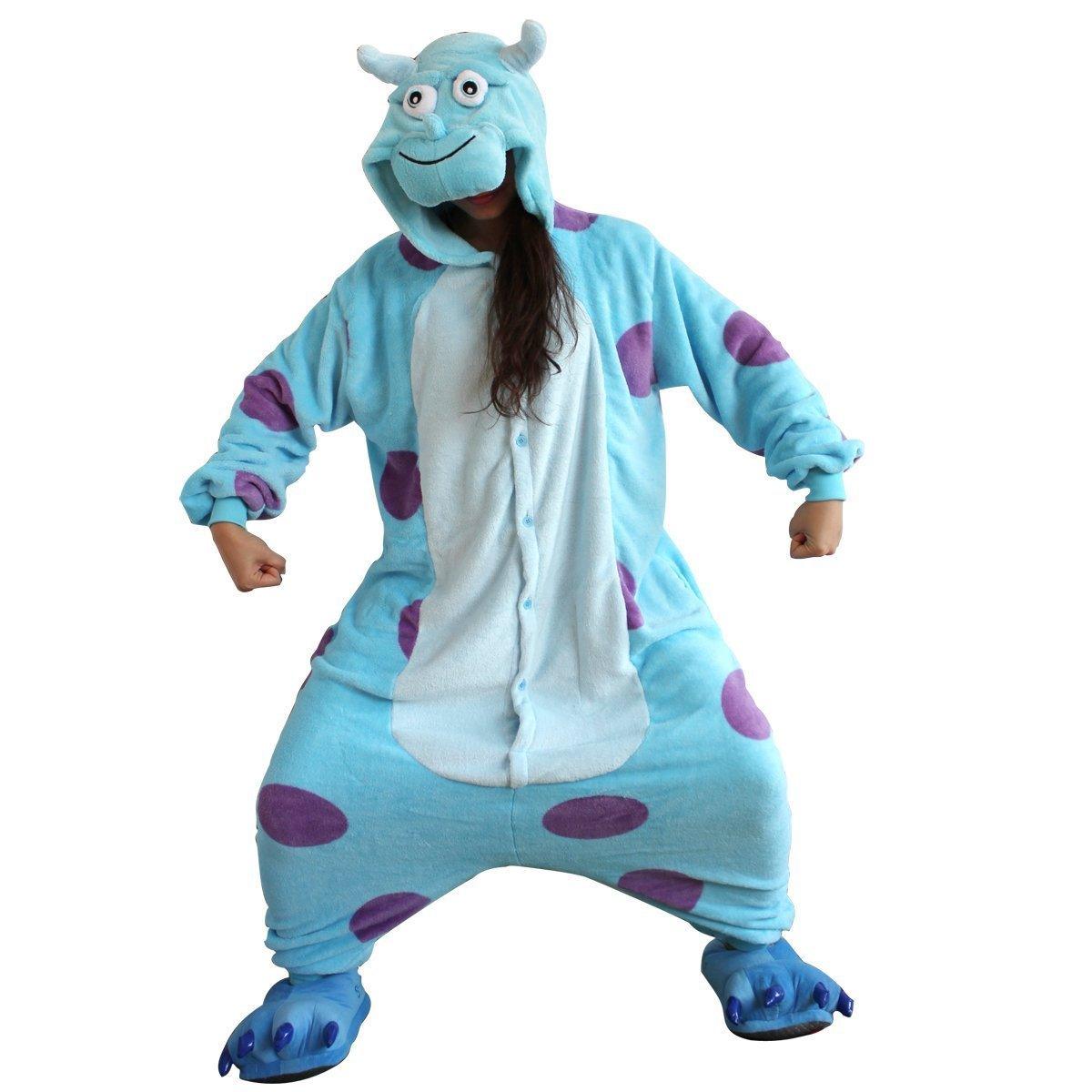 Sully Monster kigurumi Onesies Animal costume Pajamas for Adult - Pajamasbuy