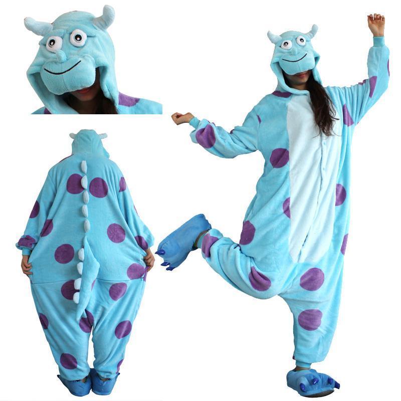 Sully Monster kigurumi Onesies Animal costume Pajamas for Adult - Pajamasbuy