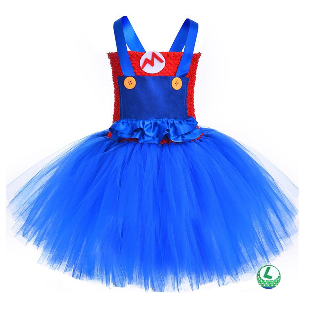 BuySuper Mario Bros Mario Luigi Cartoon Suit Halloween Cosplay Tutu Dress Now Cheaper With 3 - 5 Days Ship - PajamasBuy