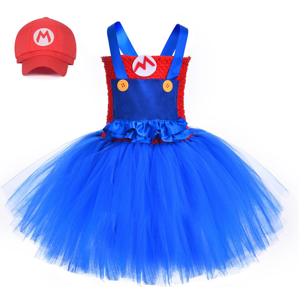 BuySuper Mario Bros Mario Luigi Cartoon Suit Halloween Cosplay Tutu Dress Now Cheaper With 3 - 5 Days Ship - PajamasBuy