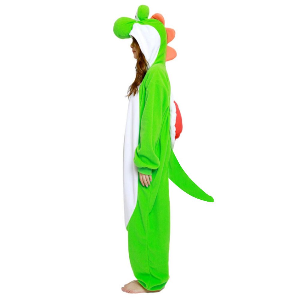 BuySuper Mario Yoshi kigurumi Costume Onesies Halloween Now Cheaper With 3 - 5 Days Ship - PajamasBuy