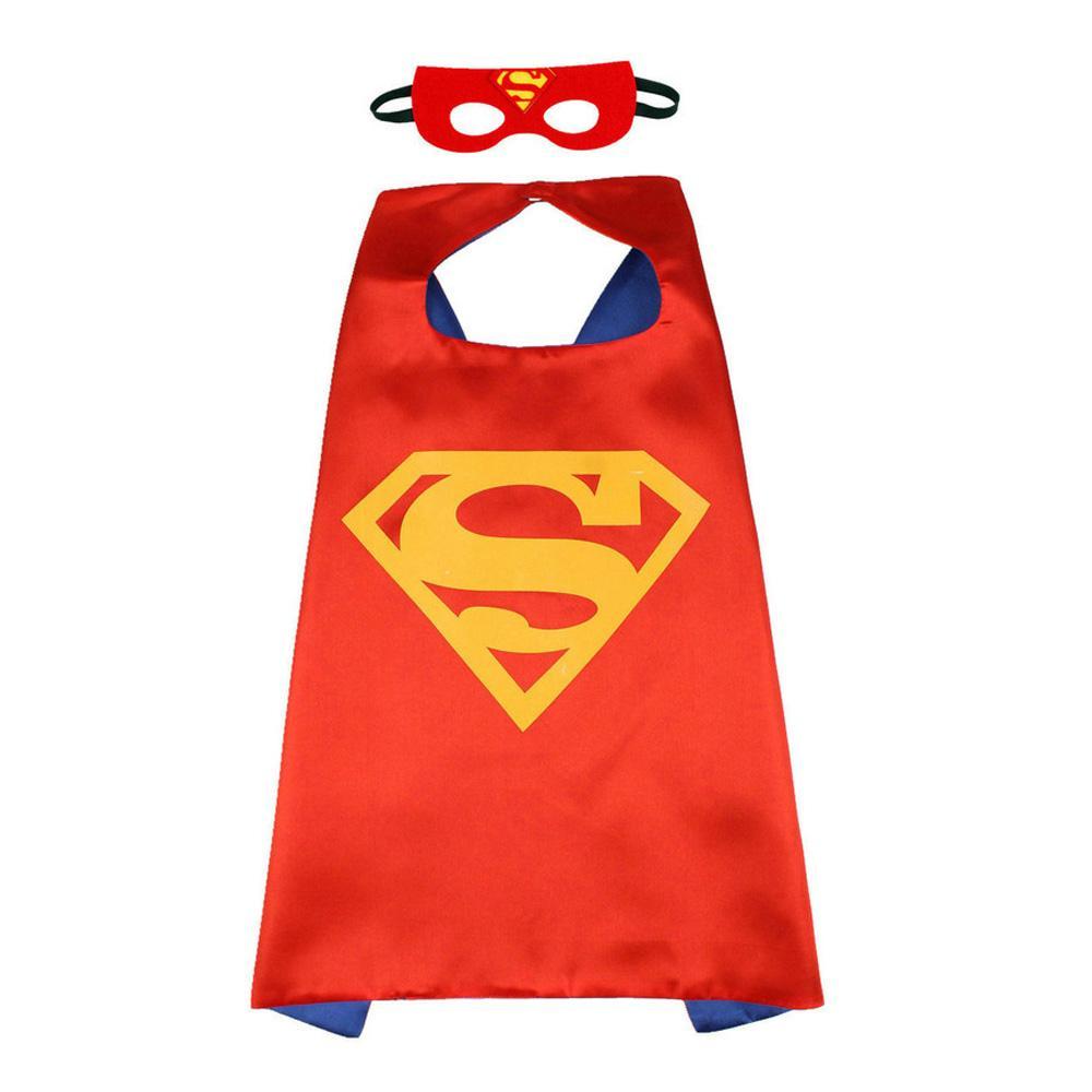 BuySuperman Cape Mask Set Costume Cloak for Children Now Cheaper With 3 - 5 Days Ship - PajamasBuy