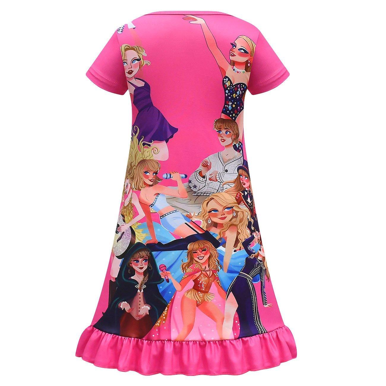 Taylor Swift Pajama Dress Cosplay Costumes Printing Kids - Pajamasbuy