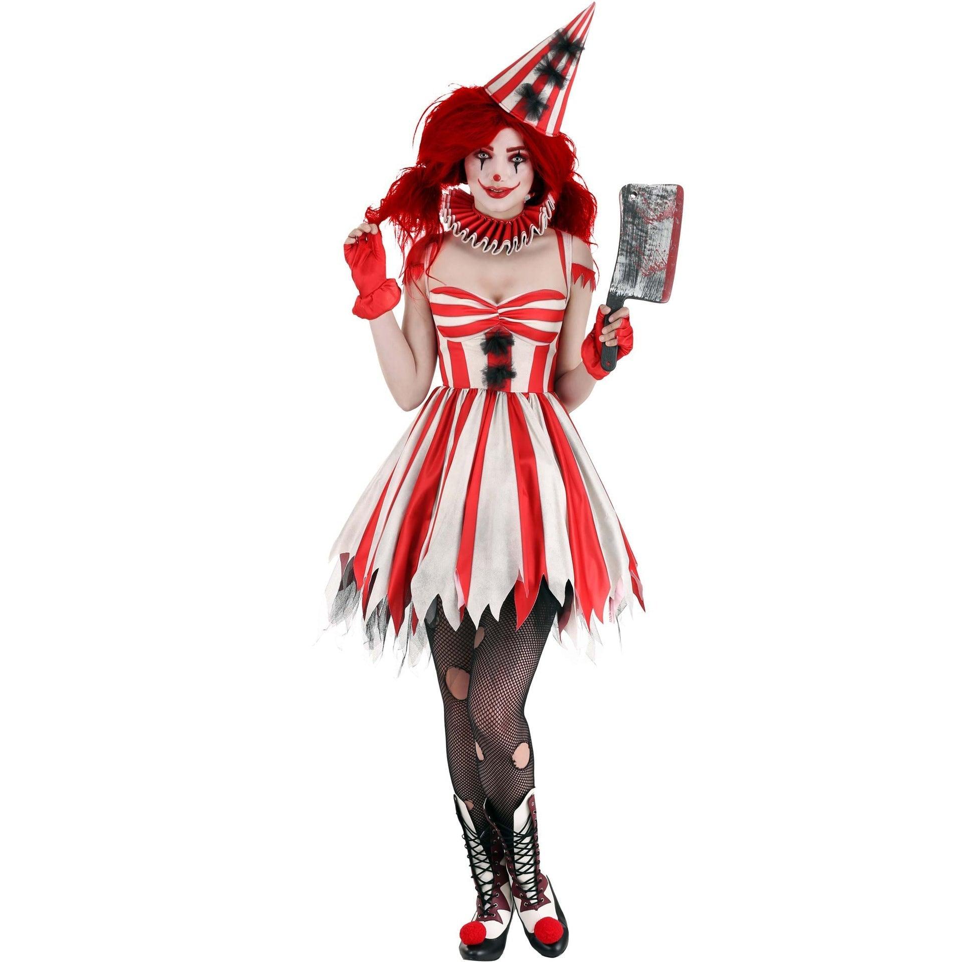 Terrifier Circus Female Clown Costume Vampire Halloween Cosplay - Pajamasbuy