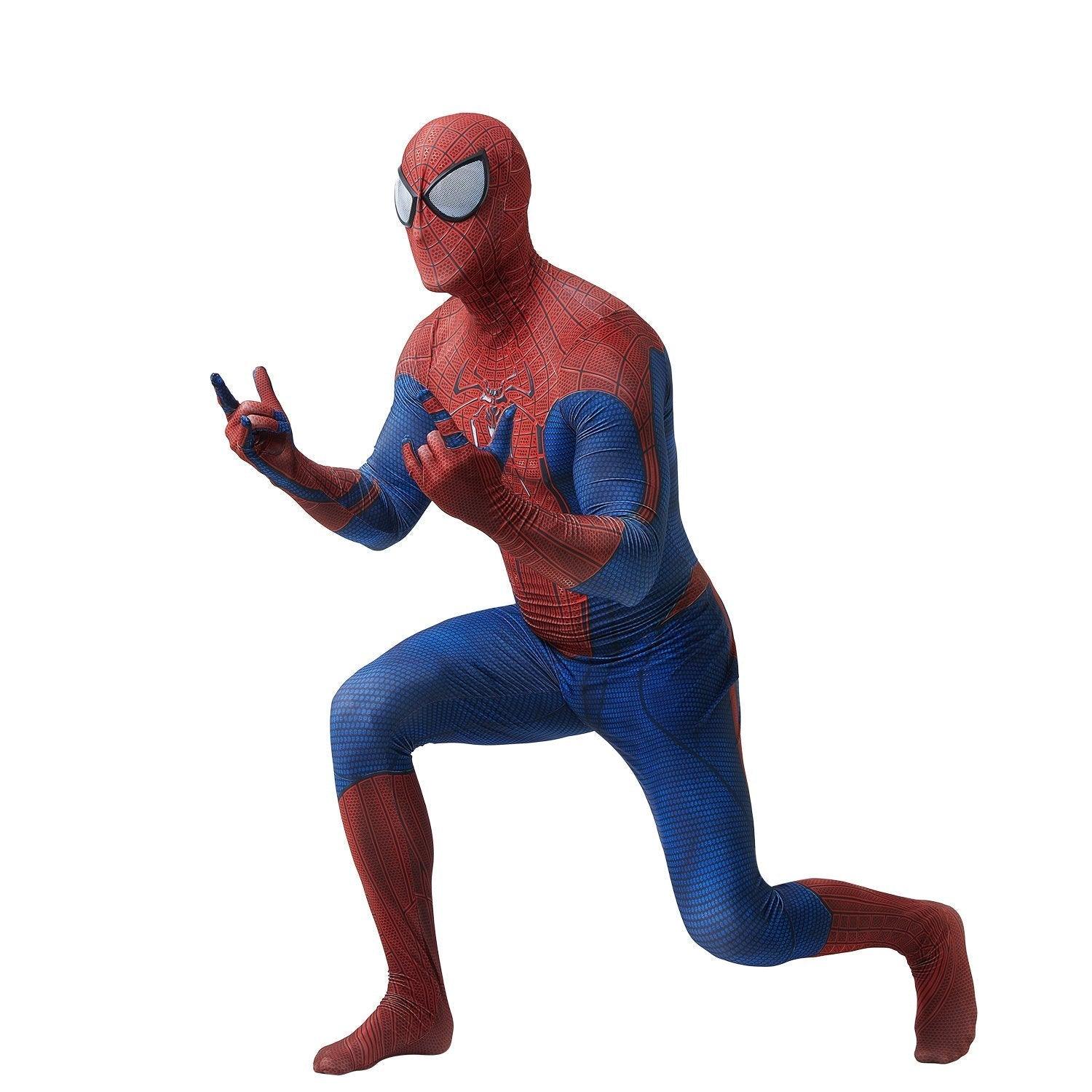 The Amazing Spider - Man Peter Parker Cosplay Costume with Black Eyes - Pajamasbuy