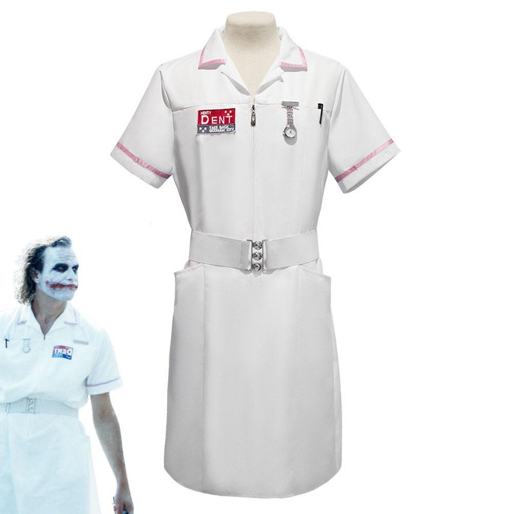 BuyThe Dark Knight Joker Cosplay Costume Nurse Uniform Set Adult Halloween Dress Set Now Cheaper With 3 - 5 Days Ship - PajamasBuy