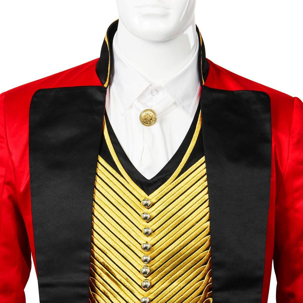 The Greatest Showman Cosplay Costume P.T. Barnum Red Suit - Pajamasbuy