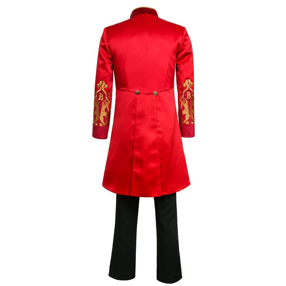 The Greatest Showman Cosplay Costume P.T. Barnum Red Suit - Pajamasbuy