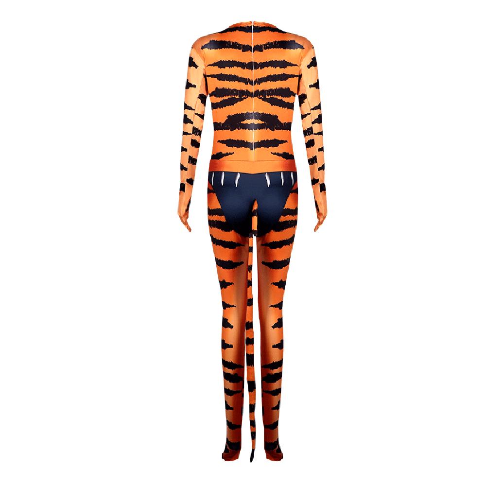 BuyTiger Stripes Animal Cosplay Zentai Costume Jumpsuit Bodysuit Outfits Adult Now Cheaper With 3 - 5 Days Ship - PajamasBuy