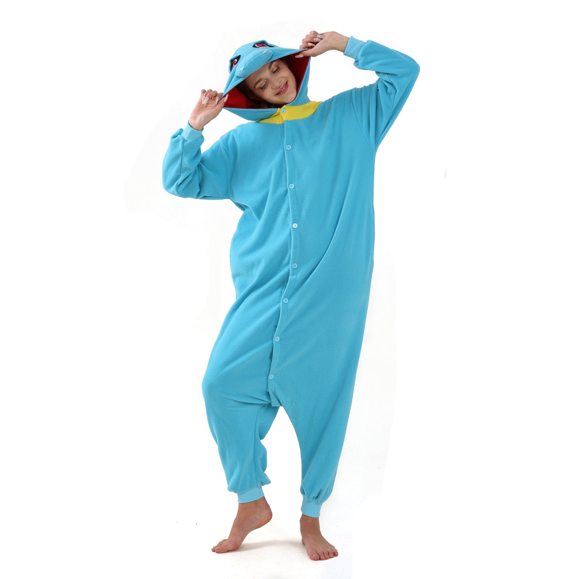 BuyTotodile Kigurumi Onesies Anime Pokemon Pajamas Pyjamas Halloween Costume Now Cheaper With 3 - 5 Days Ship - PajamasBuy