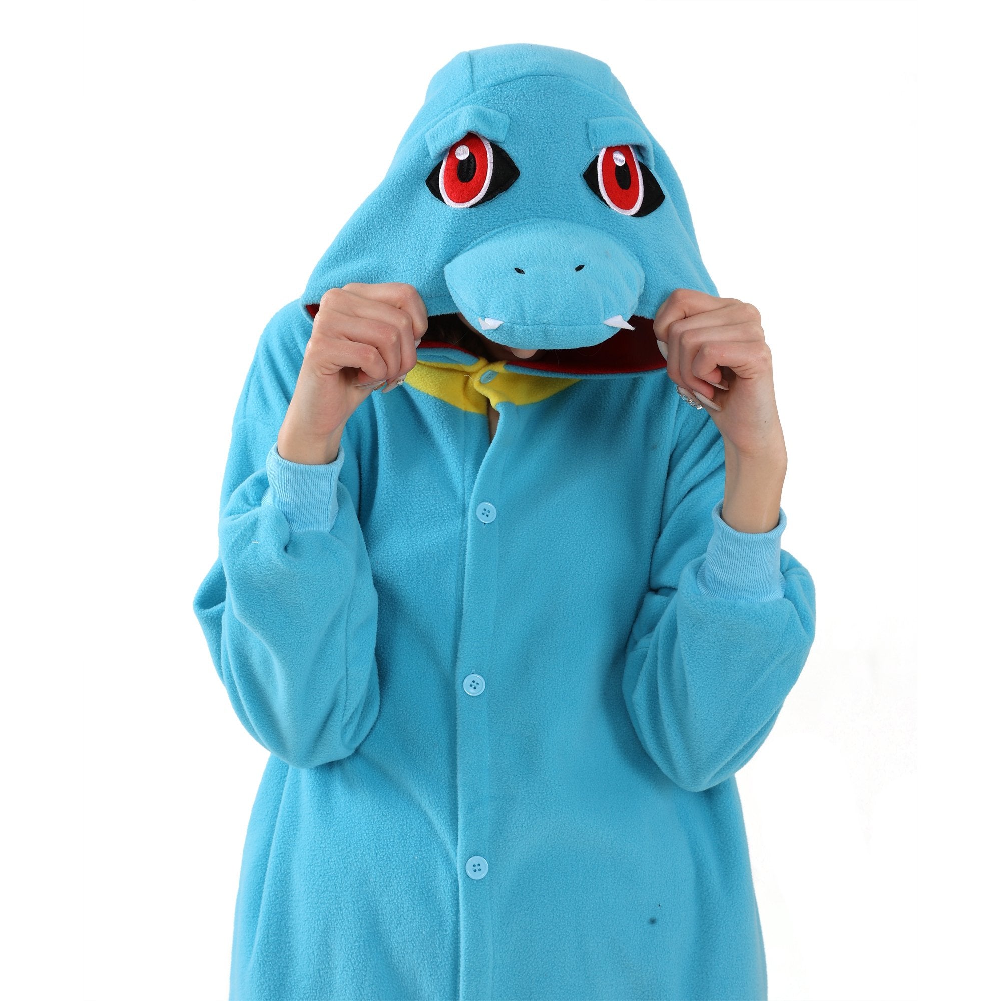 BuyTotodile Kigurumi Onesies Anime Pokemon Pajamas Pyjamas Halloween Costume Now Cheaper With 3 - 5 Days Ship - PajamasBuy